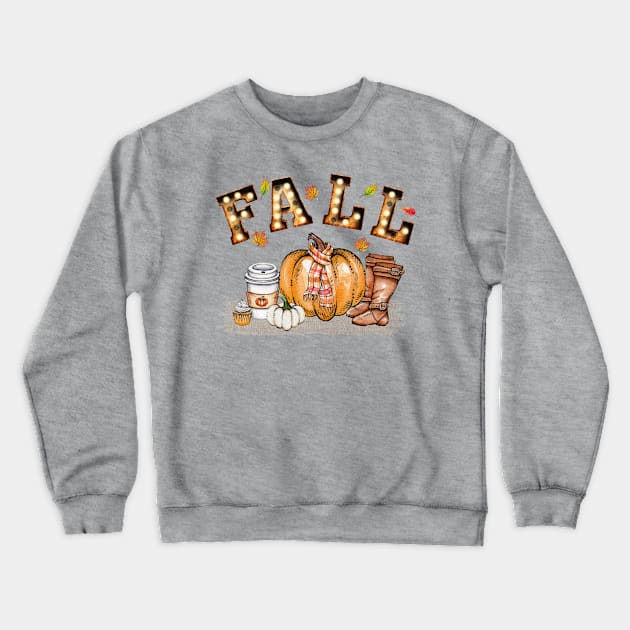 Fall pumpkin Tee Crewneck Sweatshirt by Ken Adams Store